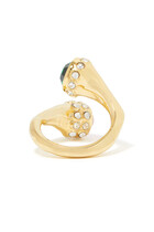 Crystal-Embellished Ring
